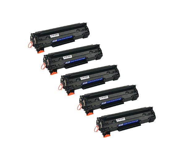 HP LaserJet Pro M1130 Toner Cartridges 5Pack - 1,600 Pages Ea.
