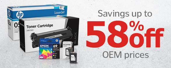 Savings up to 58% Off OEM prices