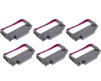 Epson TM-U210B Purple/Red Ribbon Cartridges 6Pack