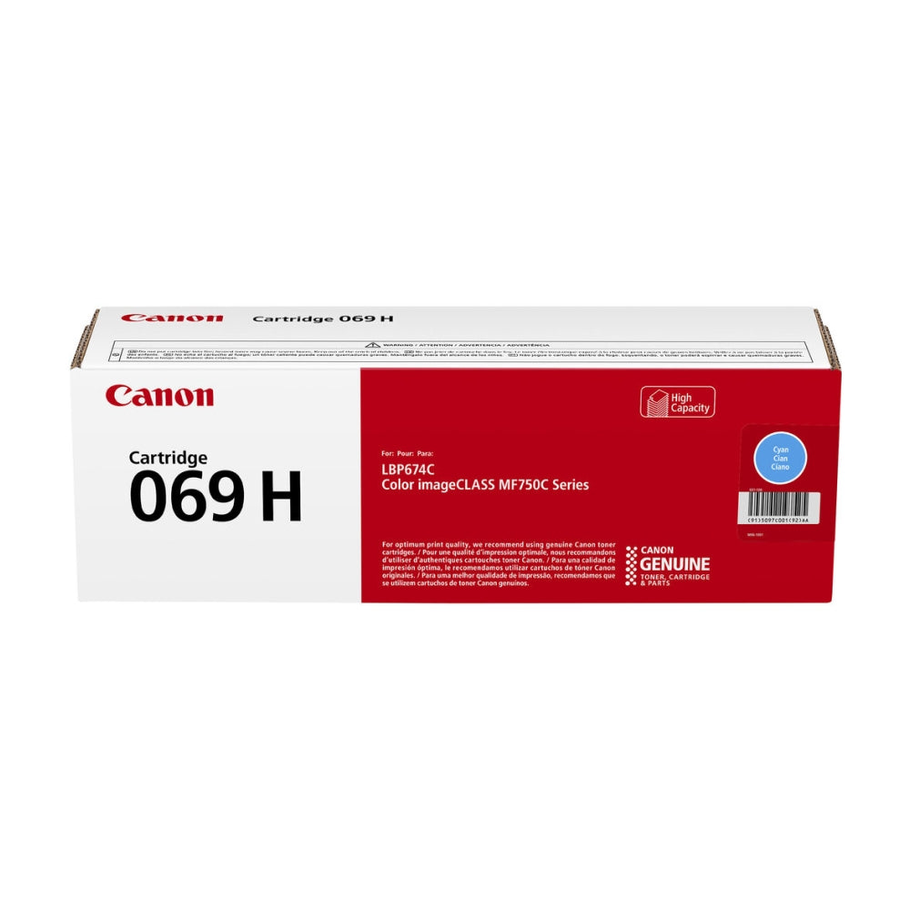 OEM Canon 069H HY Cyan Toner Cartridge (5,500 Pages)