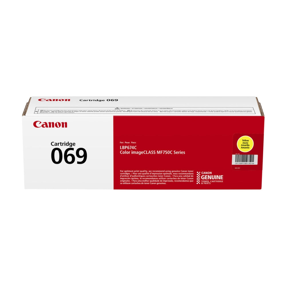 OEM Canon 069 Yellow Toner Cartridge (1,900 Pages)