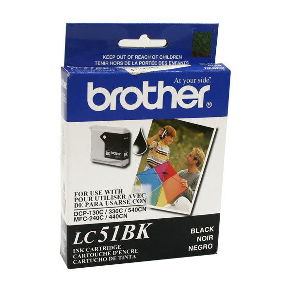 OEM Brother LC51BK Black Ink Cartridge (500 Pages)
