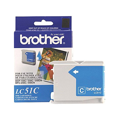 OEM Brother LC51C Cyan Ink Cartridge (400 Pages)