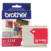 OEM Brother LC51M Magenta Ink Cartridge (400 Pages)