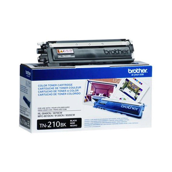 OEM Brother TN210BK Black Laser Toner Cartridge (2,200 Pages)