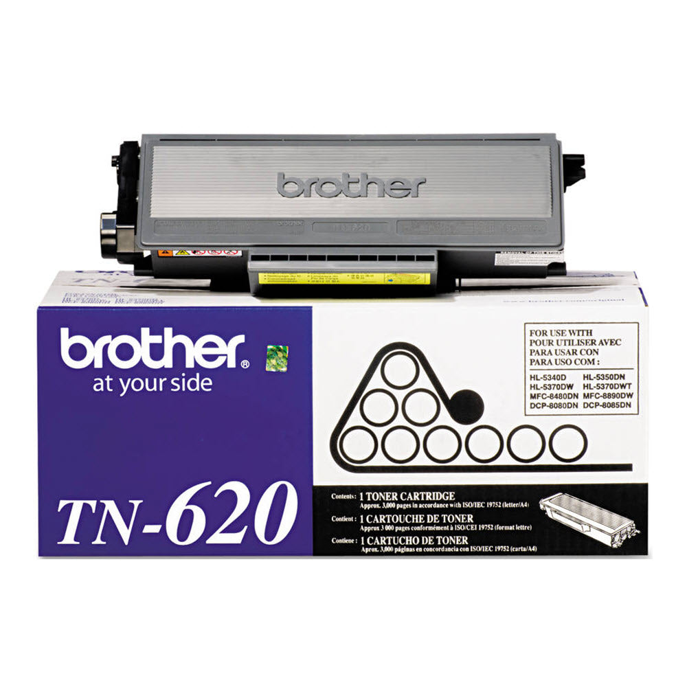 OEM Brother TN620 Standard Yield Black Toner Cartridge (3,000 Pages)