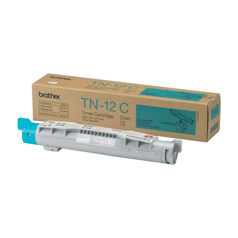 OEM Brother TN12C Cyan Toner Cartridge (6,000 Pages)