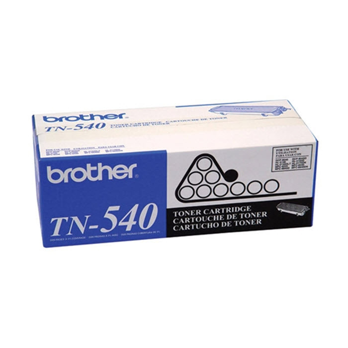 OEM Brother TN540 Black Laser Toner Cartridge (3,500 Pages)