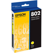OEM Epson 802 (T802420) Yellow Ink Cartridge (650 Pages)