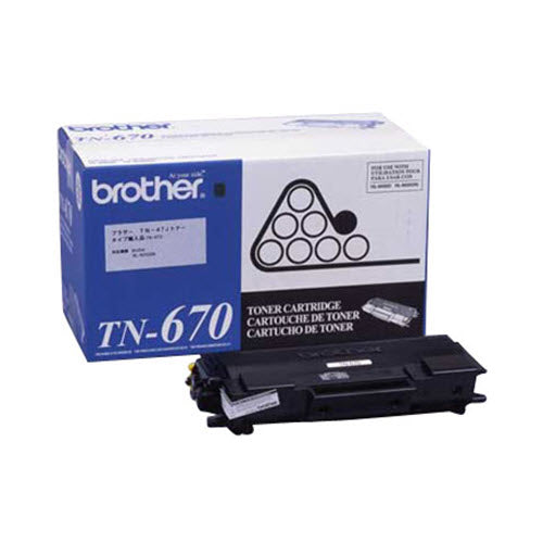 OEM Brother TN670 Black Toner Cartridge (7,500 Pages)