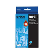 OEM Epson 802XL Cyan Ink Cartridge (1,900 Pages)