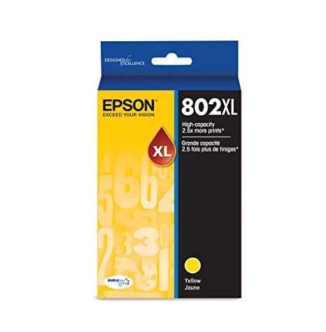OEM Epson 802XL Yellow Ink Cartridge (650 Pages)