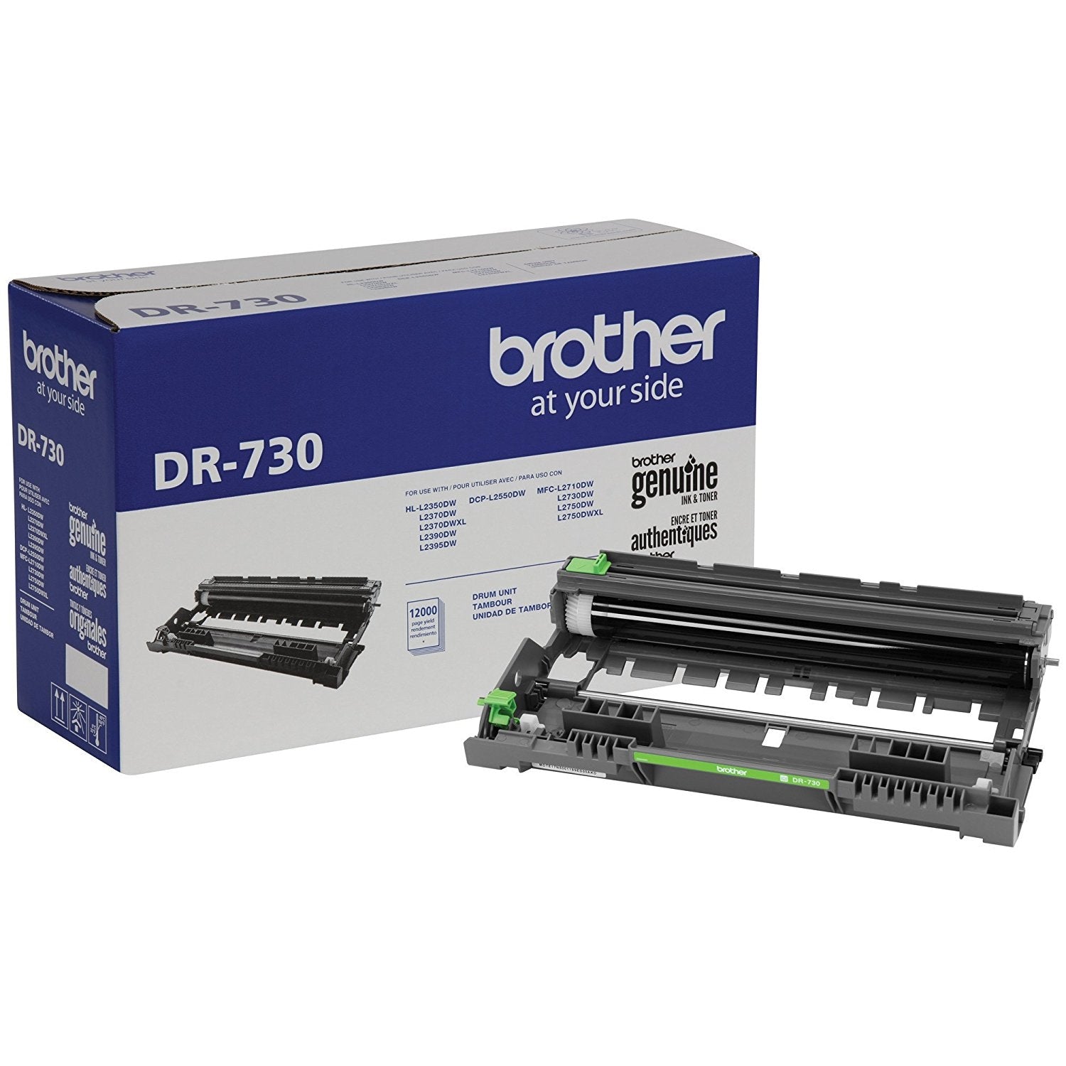 OEM Brother DR-730 Black Drum Unit (12,000 Pages)