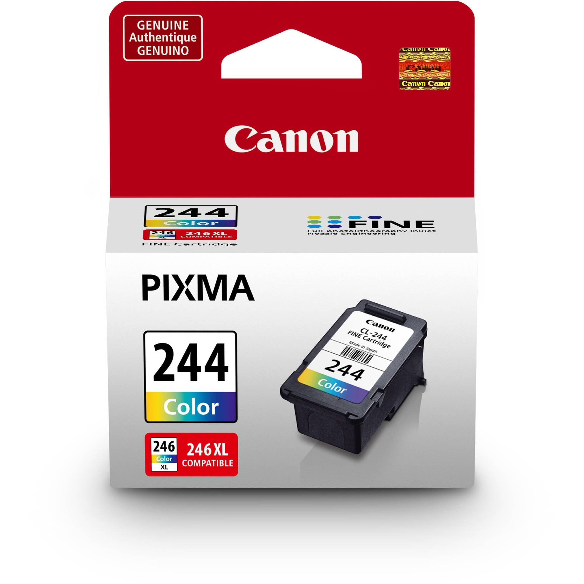 OEM Canon CL-244 Tri-Color Ink Cartridge (150 Pages)
