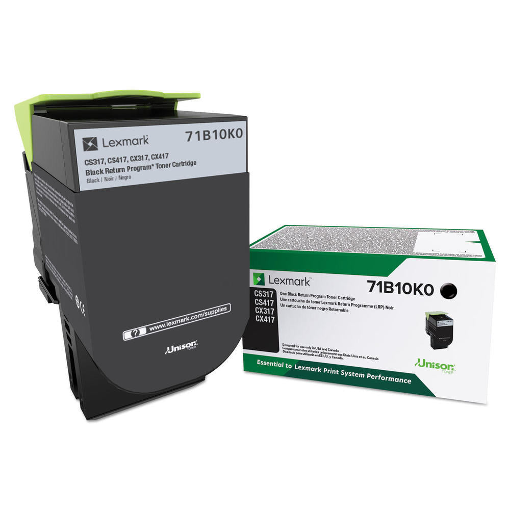 OEM Lexmark 71B10K0 Black Toner Cartridge (3,000 Pages)