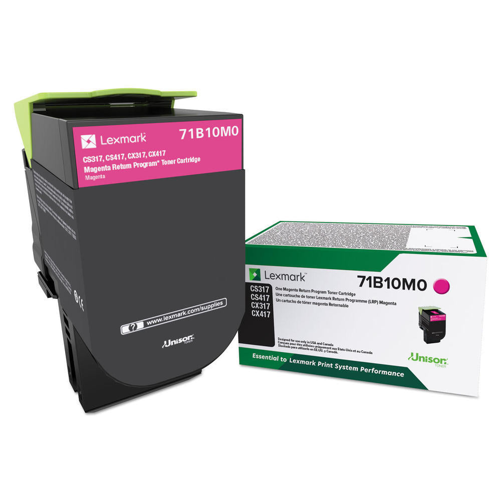 OEM Lexmark 71B10M0 Magenta Toner Cartridge (2,300 Pages)