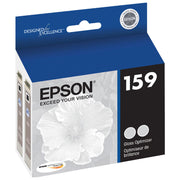 OEM Epson T159020 (159) Gloss Optimizer Ink Cartridge (2 Pack)