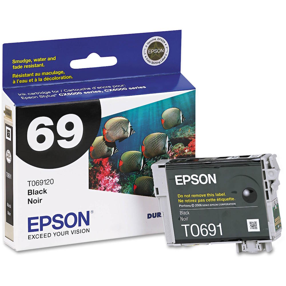OEM Epson T069120 (T0691) Black Ink Cartridge