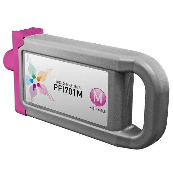 Compatible Canon PFI-701M High Yield Magenta Ink Cartridge