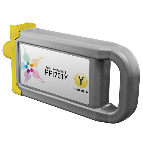 Compatible Canon PFI-701Y High Yield Yellow Ink Cartridge
