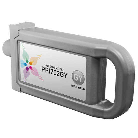 Compatible Canon PFI-702GY Gray High Yield Ink Cartridge