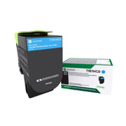 OEM Lexmark 71B1HC0 Cyan Toner Cartridge (3,500 Pages)