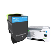 OEM Lexmark 71B0020 Cyan Toner Cartridge (2,300 Pages)