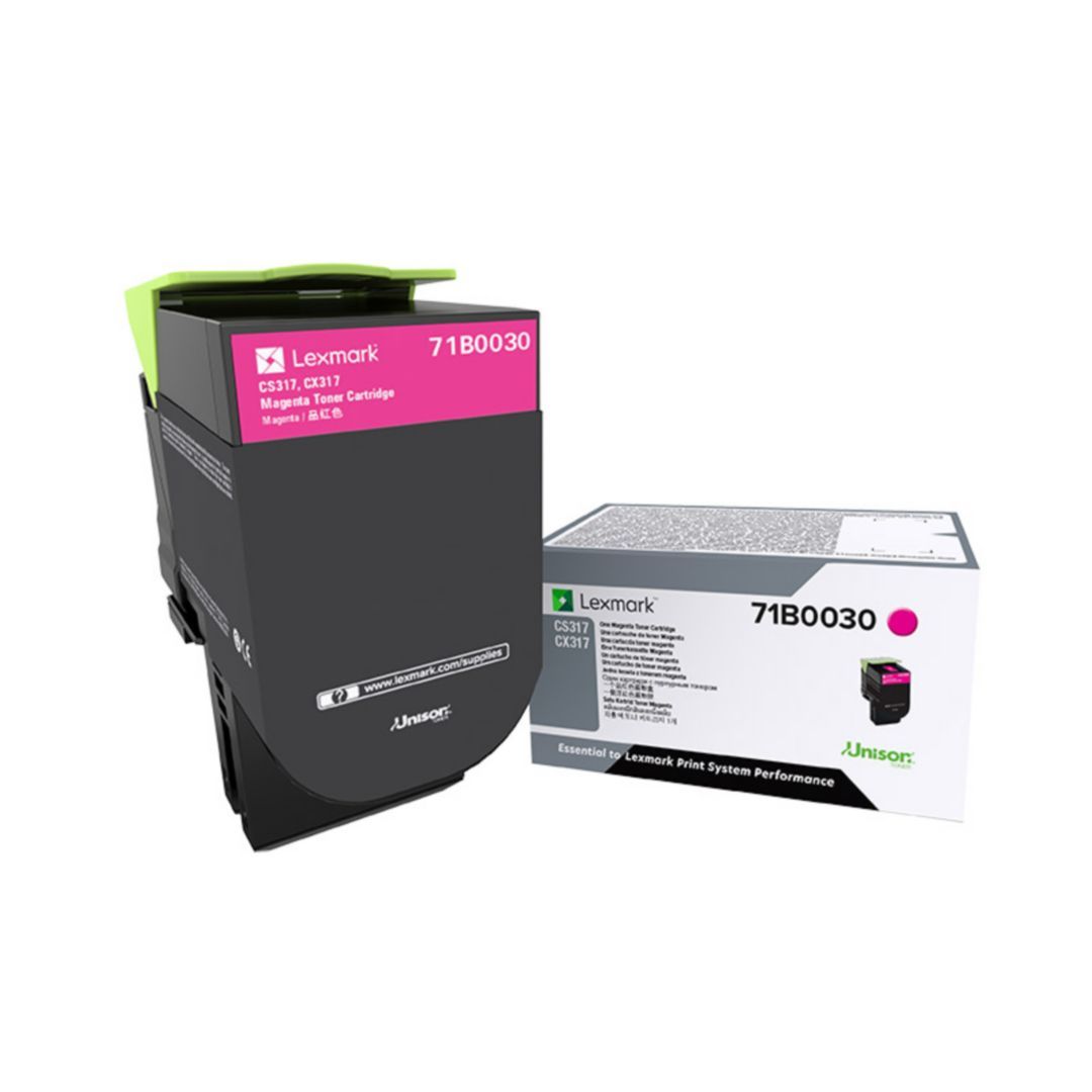 OEM Lexmark 71B0030 Magenta Toner Cartridge (2,300 Pages)