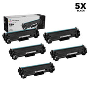 Set of 5 Compatible HP 48A Black Toner Cartridges