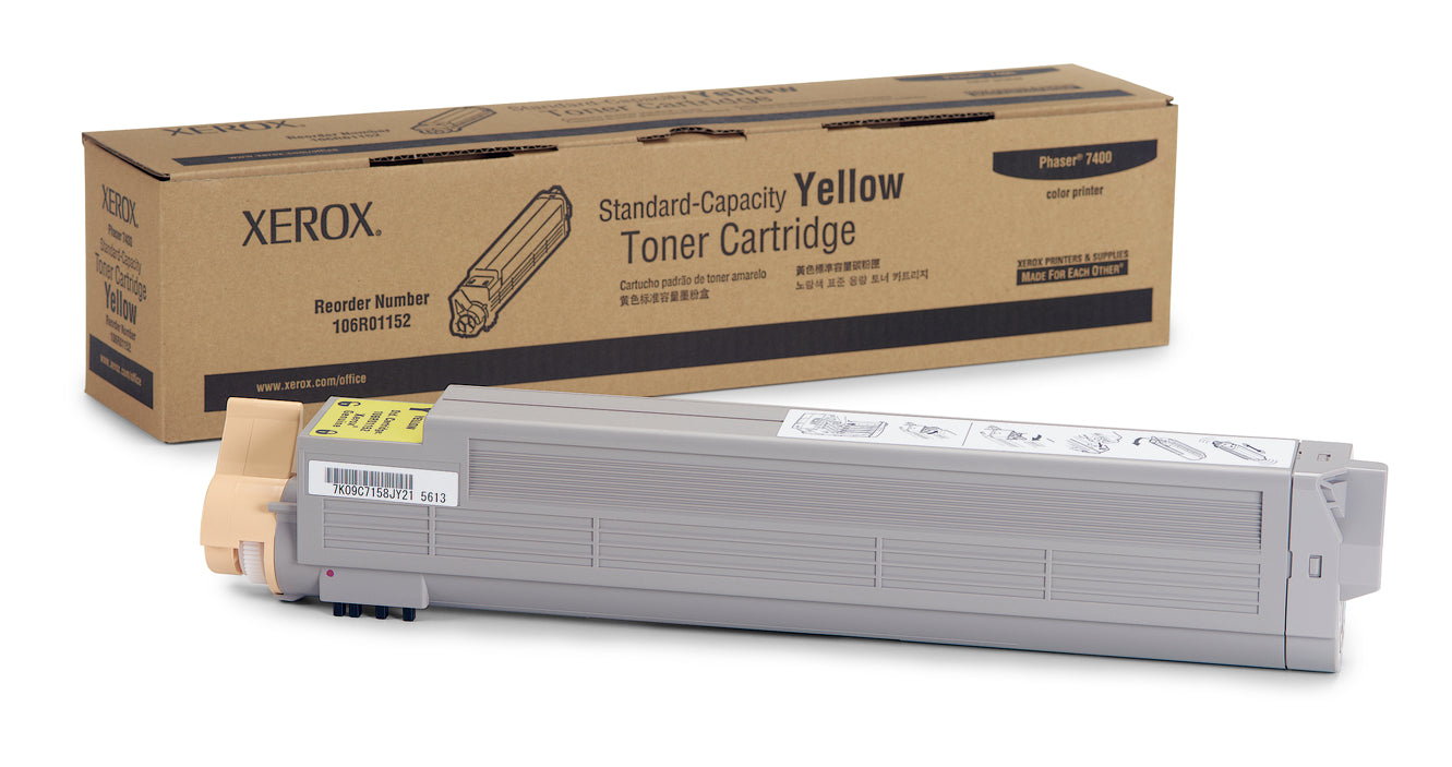 OEM Xerox 106R01152 Yellow Laser Toner Cartridge (9,000 Pages)