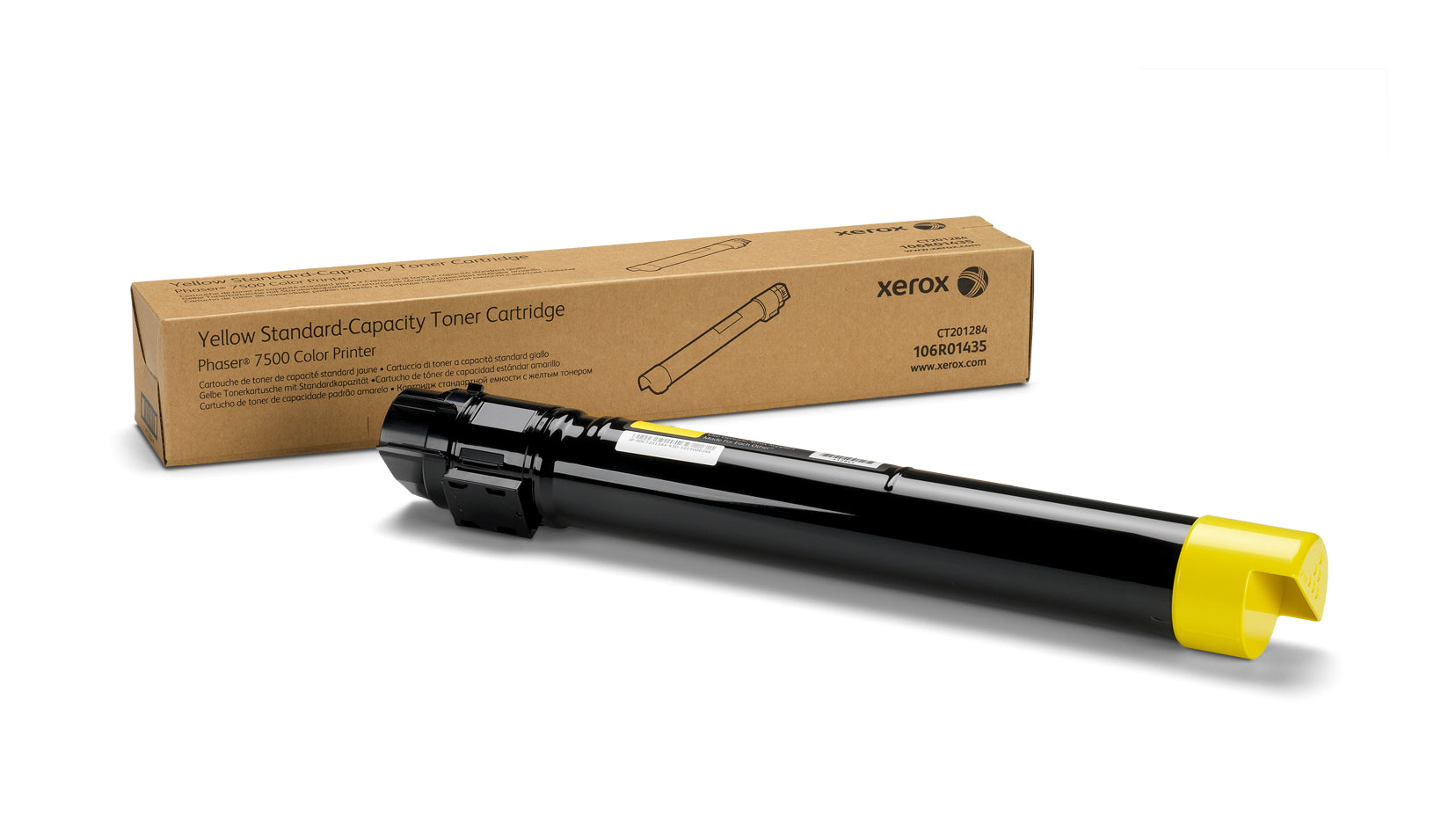 OEM Xerox 106R01435 Yellow Laser Toner Cartridge (9,600 Pages)