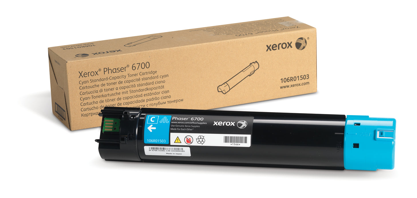 OEM Xerox 106R01503 Cyan Laser Toner Cartridge (5,000 Pages)