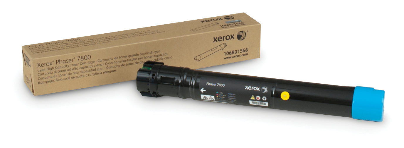 OEM Xerox 106R01566 High-Yield Cyan Laser Toner Cartridge (17,200 Pages)