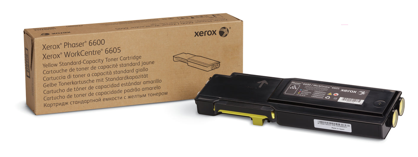 OEM Xerox 106R02243 Yellow Laser Toner Cartridge (2,000 Pages)