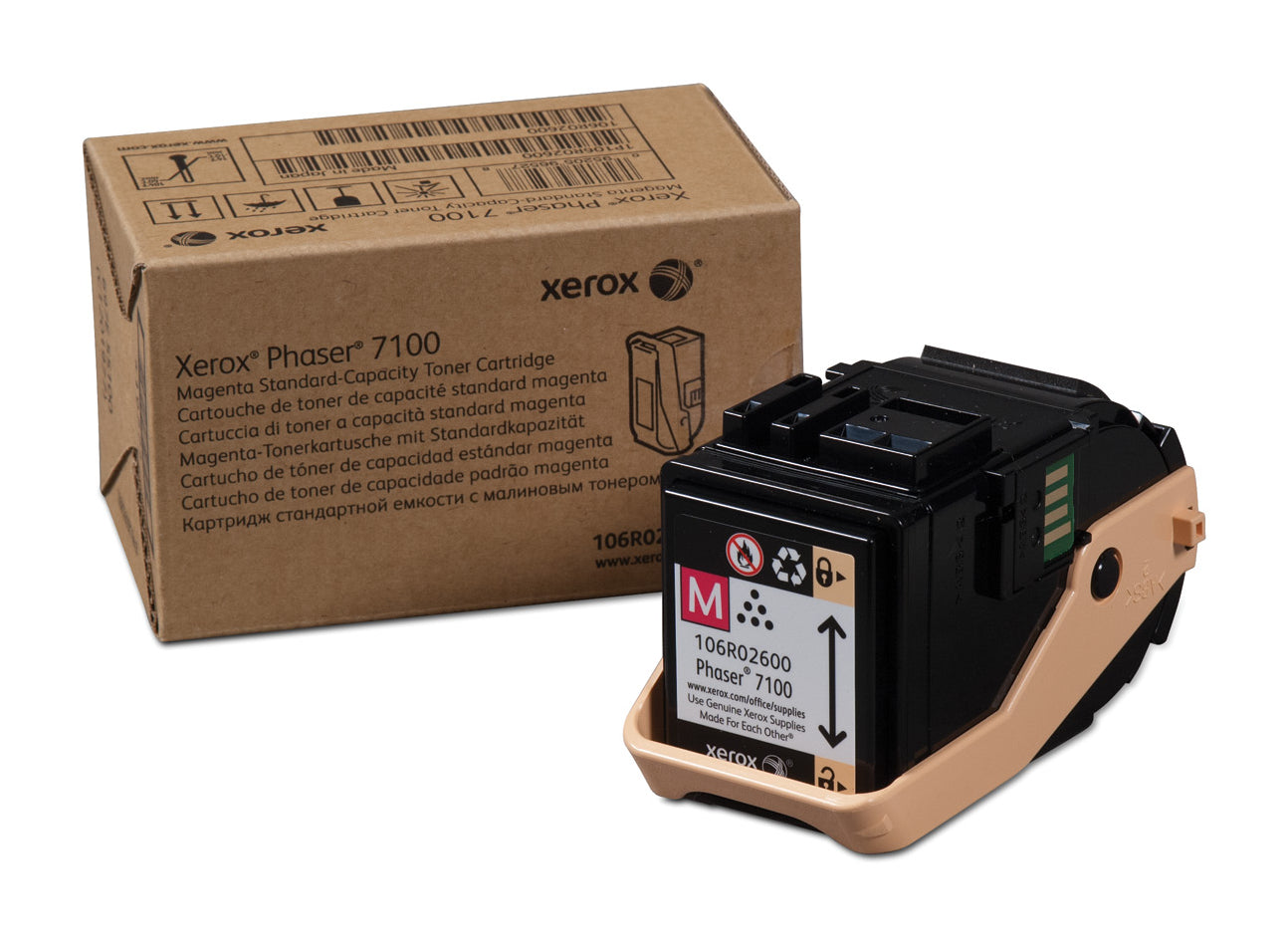 OEM Xerox 106R02600 Magenta Laser Toner Cartridge (4,500 Pages)