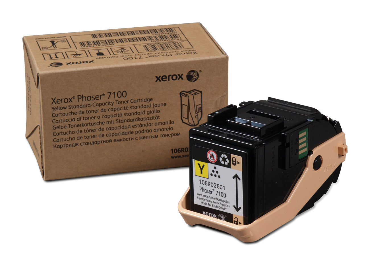 OEM Xerox 106R02601 Yellow Laser Toner Cartridge (4,500 Pages)