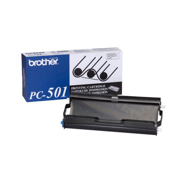 OEM Brother PC501 Black Fax Cartridge with Roll (150 Pages)