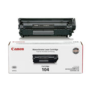 OEM Canon 104 (0263B001AA) Black Laser Toner Cartridge (2,000 Pages)