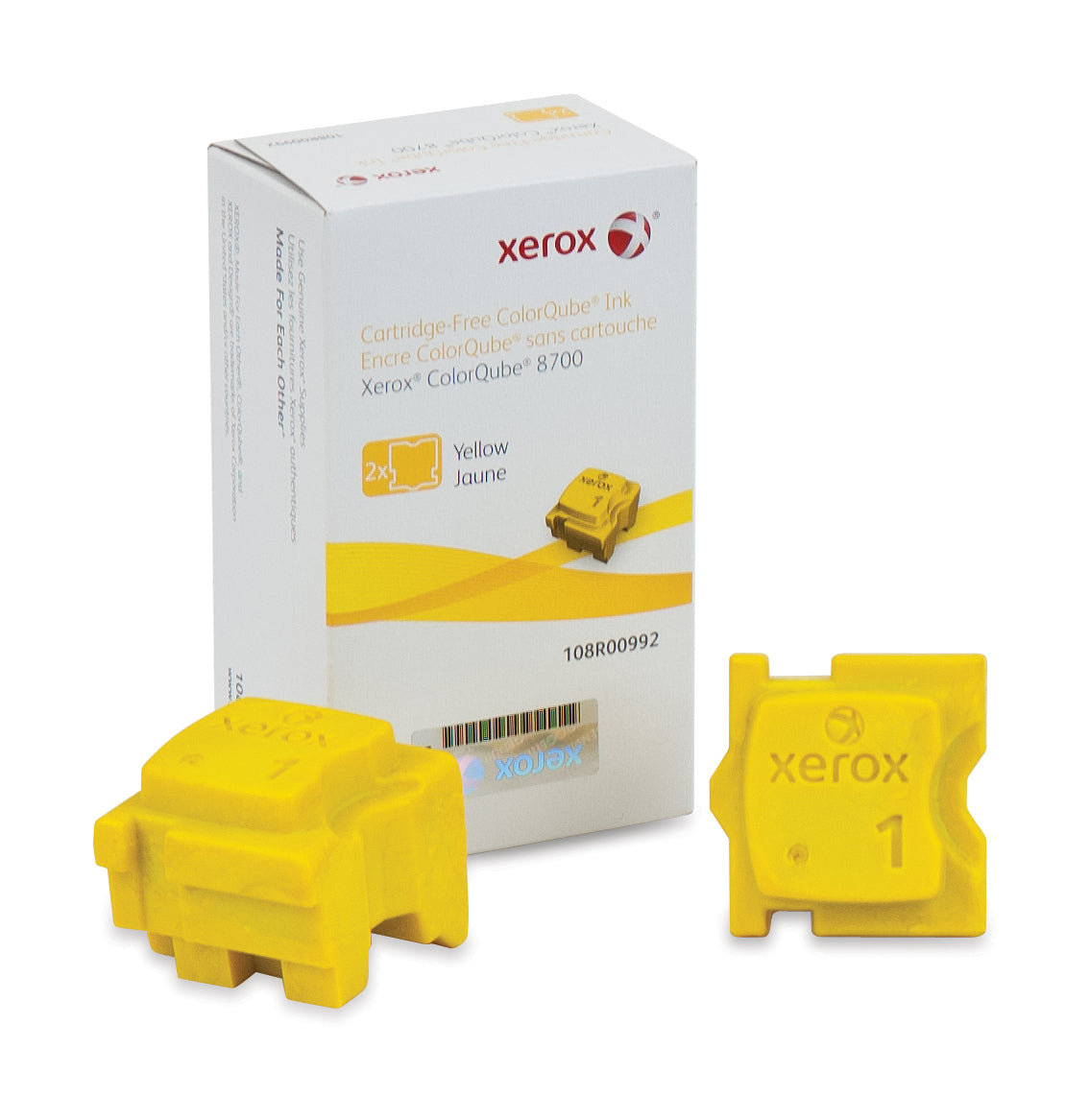 OEM Xerox 108R00992 Yellow Solid Ink ColorStix (2 Pack) (4,200 Pages)