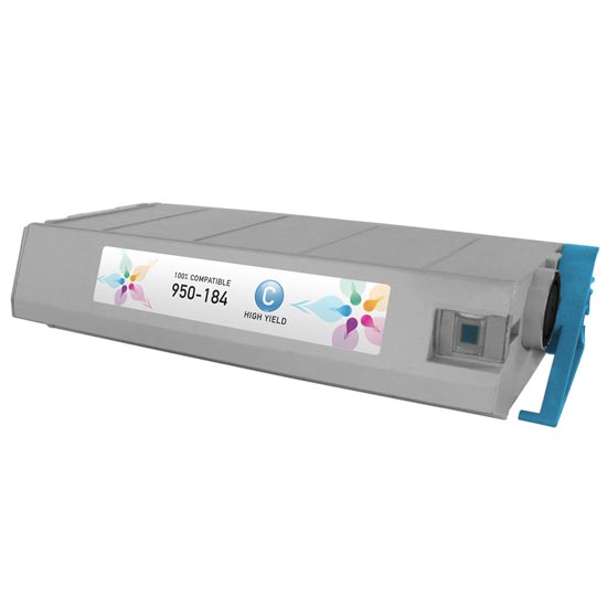 Compatible Konica 950-184 Cyan High Yield Laser Toner Cartridge (10,000 Pages)