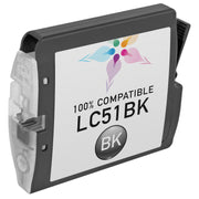 Compatible Brother LC51Bk Black Ink Cartridge (500 Pages)