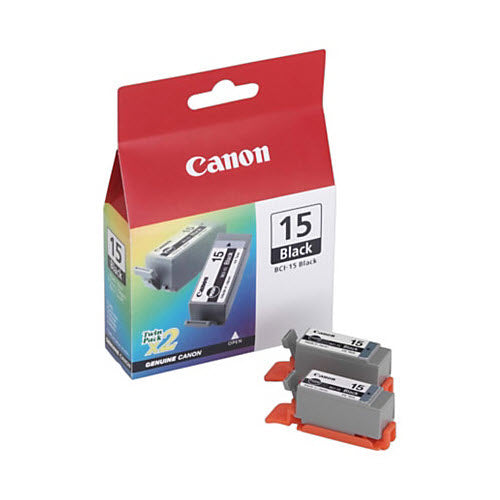 OEM Canon BCI-15BK Black Inkjet Cartridge 2-Pack
