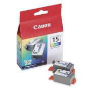 OEM Canon BCI-15C Color Ink Cartridge (260 Pages) - 2-PK
