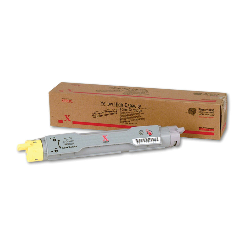 OEM Xerox 106R00674 Yellow Laser Toner Cartridge (8,000 Pages)