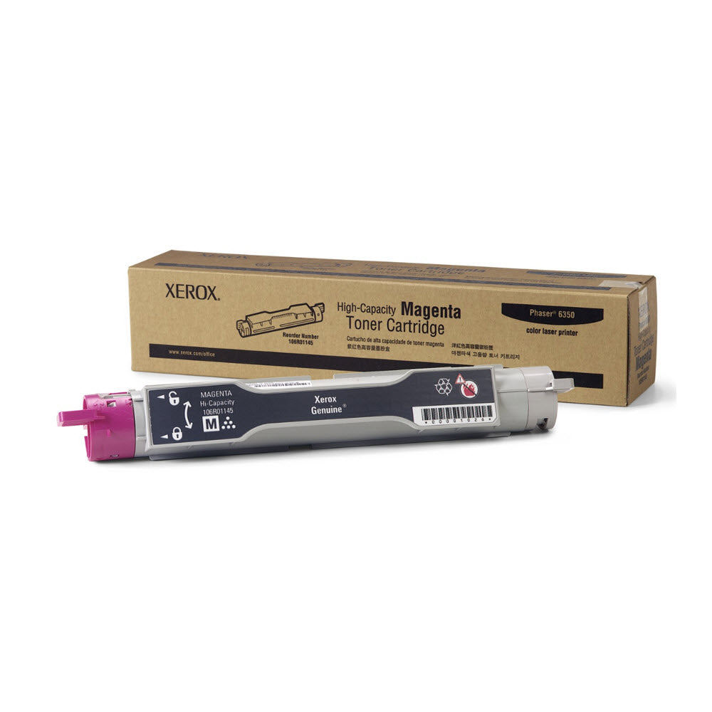 OEM Xerox 106R01145 High Capacity Magenta Laser Toner Cartridge (10,000 Pages)