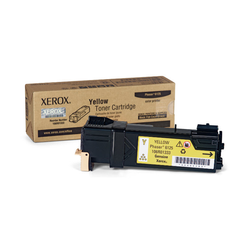 OEM Xerox 106R01333 Yellow Laser Toner Cartridge (1,000 Pages)
