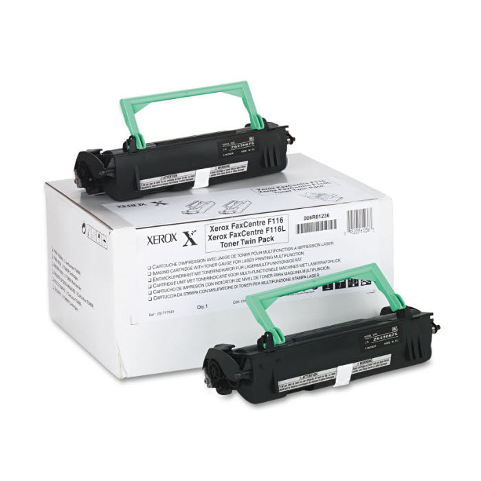 OEM Xerox 006R01236 Black Laser Toner Cartridge Twin Pack (12,000 Pages)