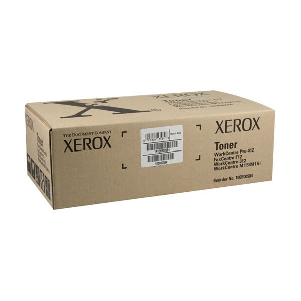 OEM Xerox 106R00584 Black Laser Toner Cartridge (6,000 Pages)