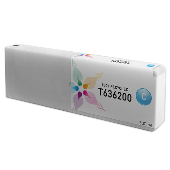 Remanufactured Epson T636200 Cyan Inkjet Cartridge, 700 ml