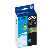 OEM Epson 676XL (T676XL220) Cyan Ink Cartridge (1,200 Pages)